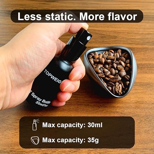 TOPWEIGH Waterproof Espresso Scale with Timer, 1000g x 0.1g, Portafilter Weighing Plate, Coffee Bean Dosing Cup, Spray Bottle, RDT Tool Set, Barista Cleaning Brushes & Batteries Included