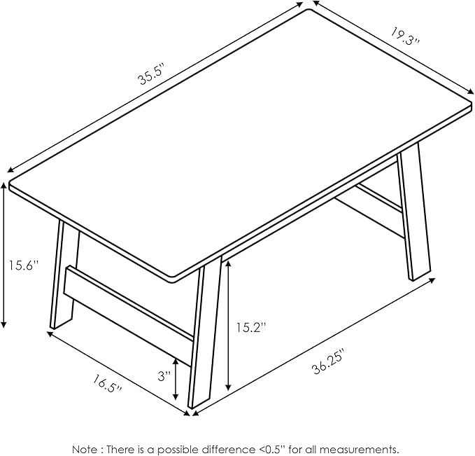 Furinno Beginning Coffee Table, Espresso