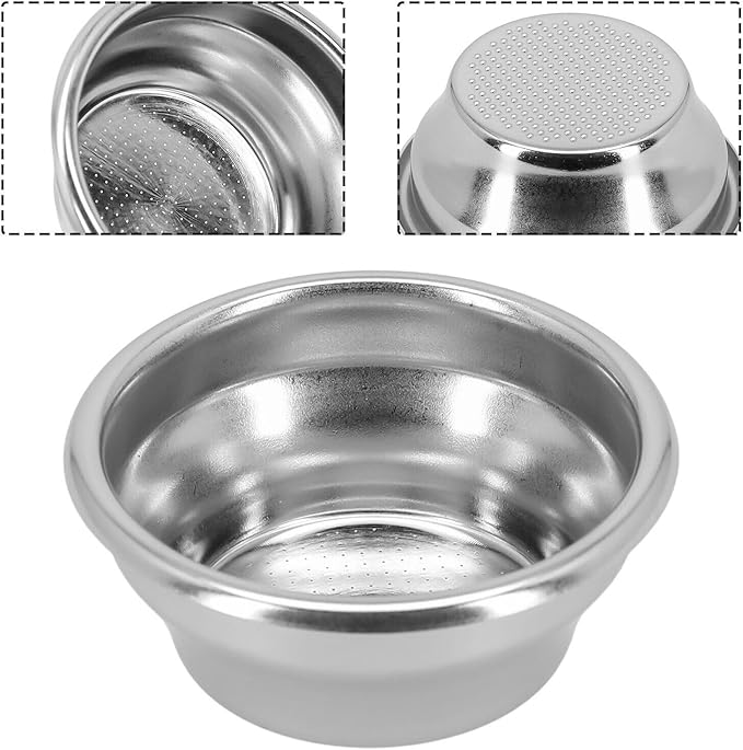 54mm Non Pressurized Filter Basket,For Breville Portafilter Coffee Filter Basket Non Pressurized Filter Basket, 10 Grams of Powder Capacity -1 Pack