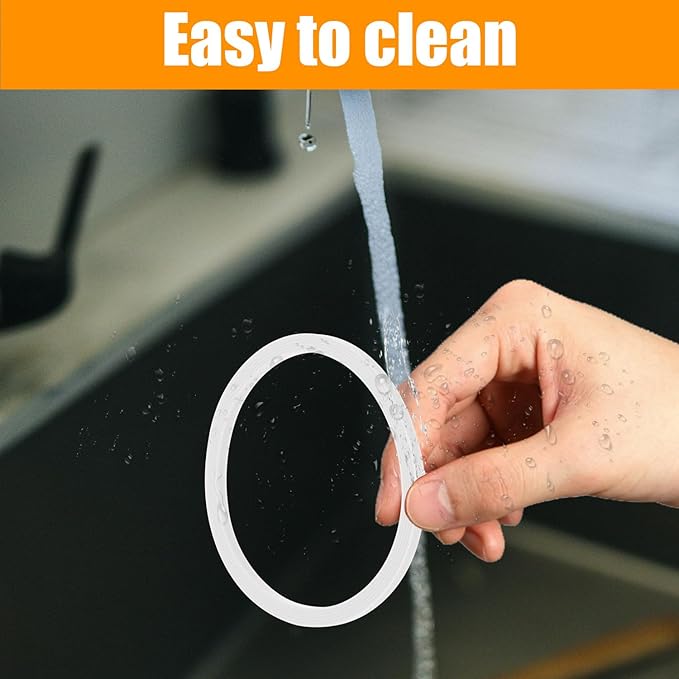 8pcs Water Bottle Sealing Ring Replacement for Owala FreeSip, Silicone Lid Seal O Ring Lid Gasket Replacement Mouth Cap Part Bottle Accessories for Owala Water Bottles 24/25/32/40 oz (White)