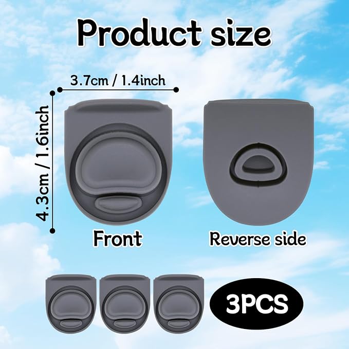3pcs Replacement Silicone Stopper Seal Compatible with Owala FreeSip 24oz 32oz,Water Bottle Lid Cap Rubber Seal Parts for Owala 16/19/24/32/40oz Spout Gasket Mouthpiece Piece Accessories B3S1