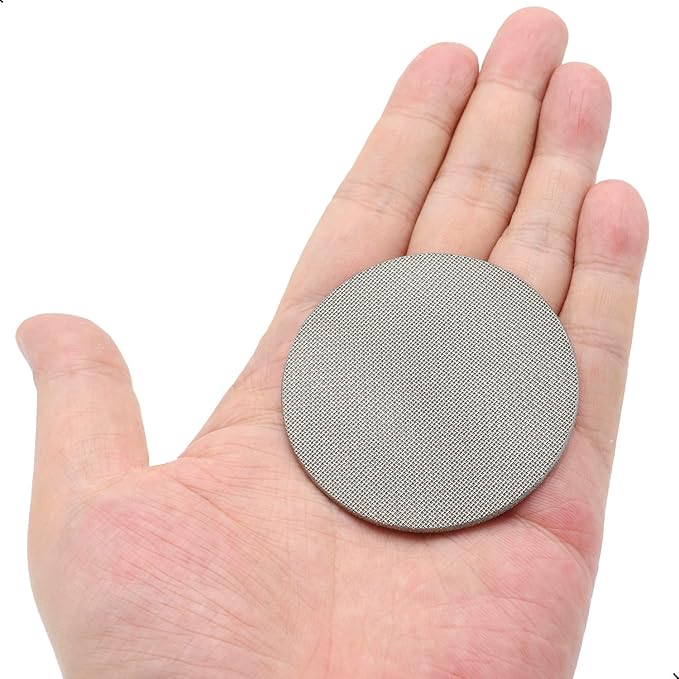 2 Pack 58.5mm Espresso Puck Screen, Reusable 1.7mm Thickness 150μm Coffee Filter Mesh Plate for Espresso Portafilter Filter Basket (58.5mm,150μm)