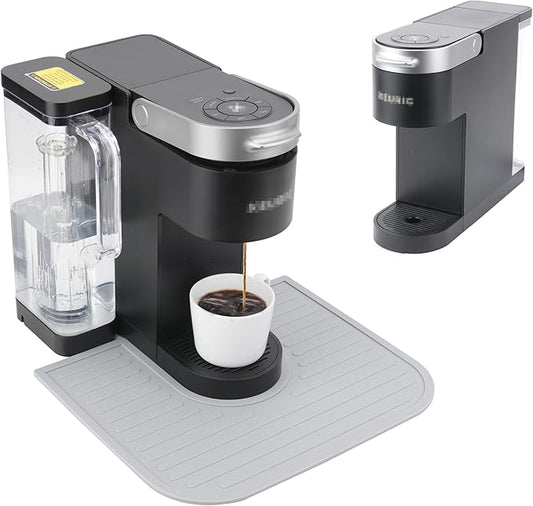 Silicone Coffee Mat for Keurig K-Supreme Coffee Maker, Coffee Bar Accessory for Countertop, Espresso Machine Accessories, Splash-proof Design, Dishwasher Safe