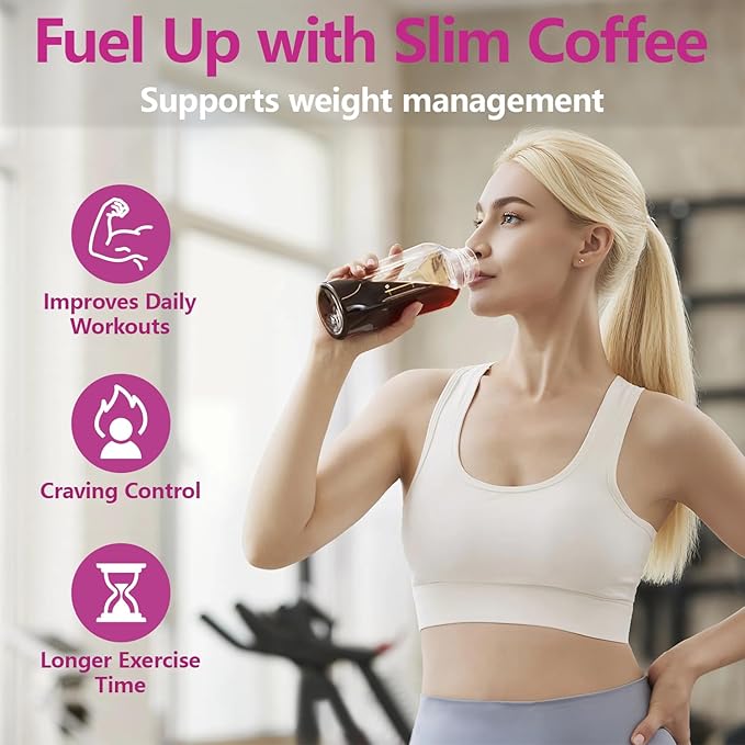 Skinny Coffee Green Coffee Bean Extract Powder | USTAR Slim Coffee with 12 Natural Health Blends Gluten-Free Instant Coffee for Energy & Metabolism, 360g (36 Sticks)