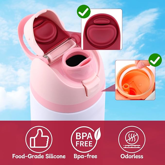 2 Sets Replacement Rubber Stopper and O Ring Gasket Compatible with Owala FreeSip 24oz 32oz,Water Bottle Lid Insert Cap Seal Parts for Owala 16/19/24/32/40oz Mouthpiece Accessories B2S4