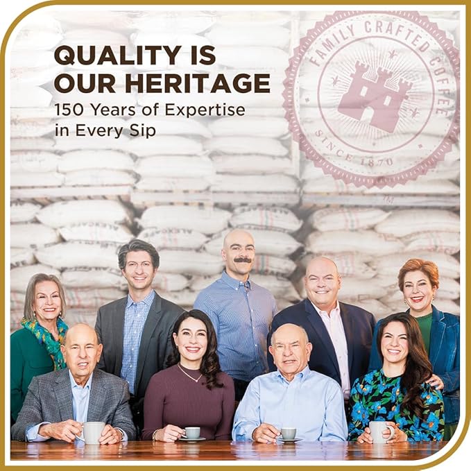 Don Francisco's Butterscotch Toffee Ground Flavored Coffee: Rich 100% Arabica Beans with Sweet Buttery Aroma - Family-Crafted for Delightful Mornings (12 oz Can)
