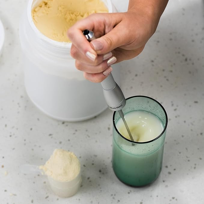 NutriMill Mix Stick - Milk Frother, Milk Foamer, Electric Whisk with Powerful Propeller