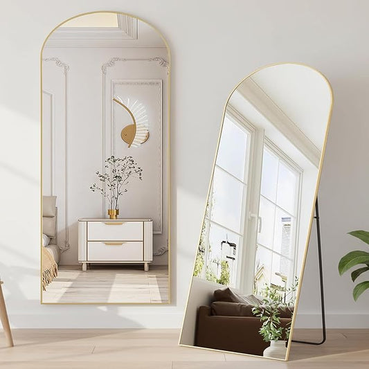 NEWBULIG Full Length Mirror, Upgraded Body Wall Mirrors with Shatter-Proof Glass, Floor Standing Mirror, Home Wall Decor