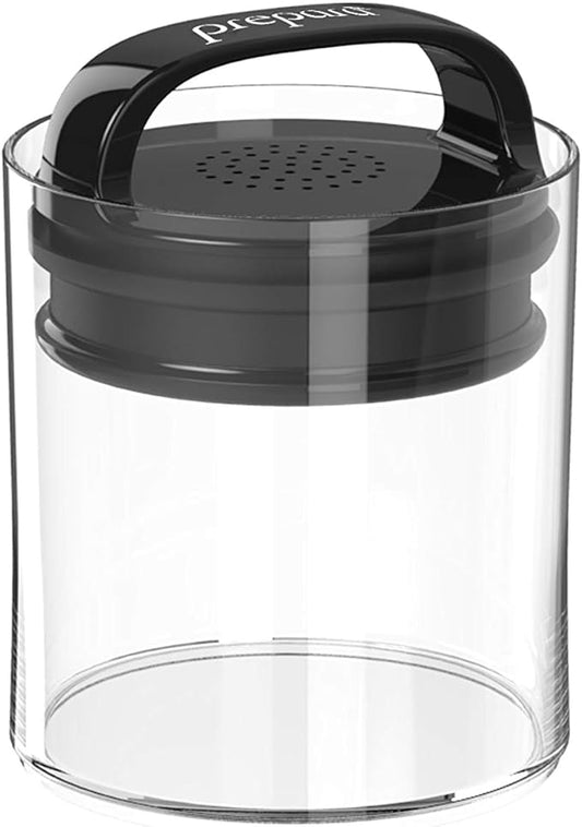 Prepara Evak Fresh Saver Plastic Food Storage, Small/Short, Black