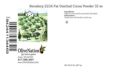 Bensdorp 22/24 Fat Dutched Cocoa Powder from OliveNation - 32 ounces
