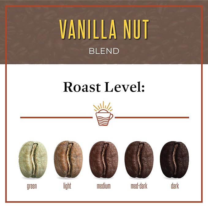San Diego Coffee Vanilla Nut, Medium Roast, Ground Coffee, 16-Ounce Bags (Pack of 2) Café molido tostado