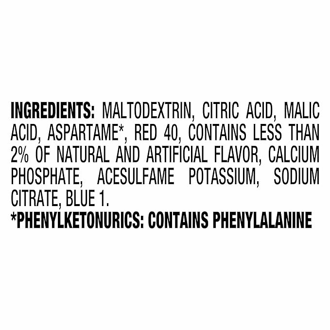 Crystal Light Drink Mix, 12 Packets, for Convenient On-the-Go Flavorful Hydration, Artificially Flavored Raspberry Ice, Zero Sugar, . 6 oz each