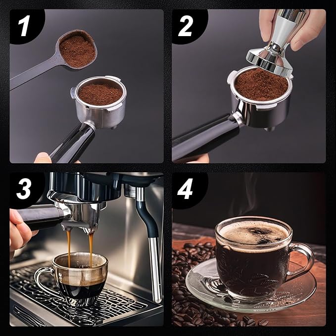 51mm Filter Basket | Double Layer Pressurized Portafilter Basket | Stainless Steel Coffee Portafilter Basket | Espresso Filter Basket