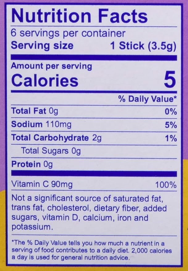 Tampico Singles To Go Drink Mix Packets, Mango Punch, Zero Sugar, Low Calorie, 100% DV of Vitamin C per Serving, Convenient, On-The-Go Water Enhancers, 6 Count (Pack - 6)