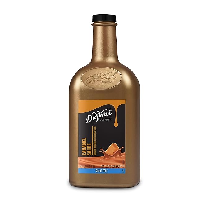 DaVinci Gourmet Sugar Free Caramel Sauce, 64 Fluid Ounces (Pack of 1)