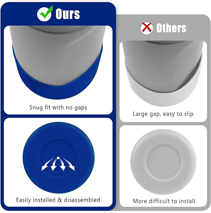Mokoart Silicone Boot Compatible with Owala Kids Water Bottle 16/14 oz, Anti-Slip Rubber Bottom Protective Sleeve for Owala Kids FreeSip 16oz, Accessories for Owala Kids Flip 14oz