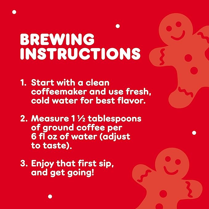 Dunkin' Gingerbread Artificially Flavored Coffee, Ground Coffee, 11 oz Bag