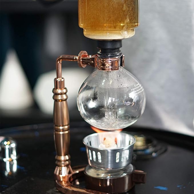 XAGMODSHN Japanese Siphon Coffee Maker Tea Siphon Pot Vacuum Coffeemaker Glass Type Machine Filter Glass Pot