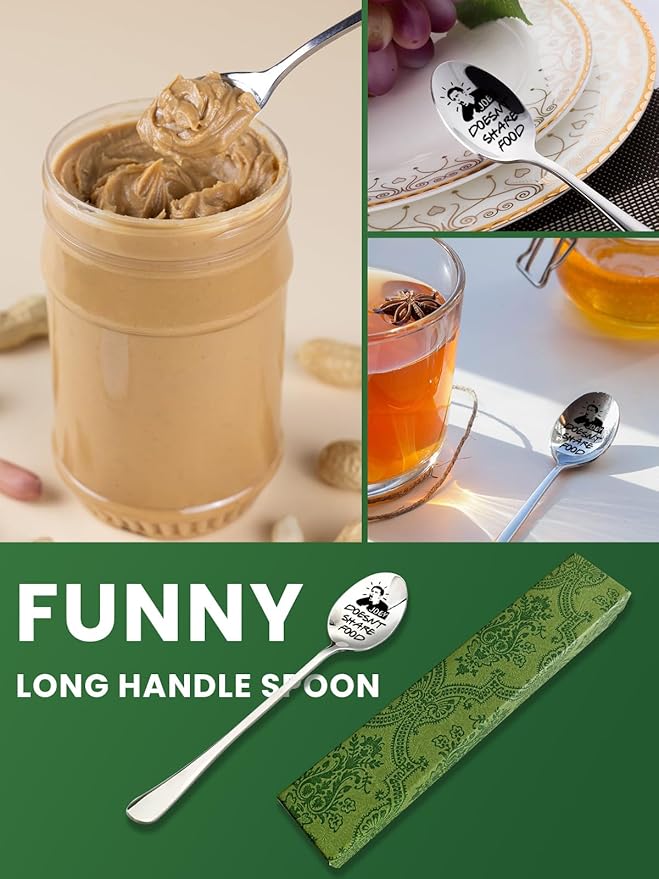 Joey Doesn't Share Food Spoon, Funny Joey Coffee Spoon, Friends of Friends TV Show Fans Gift for Coffee Lovers, Men, Women, Birthday Christmas Gifts
