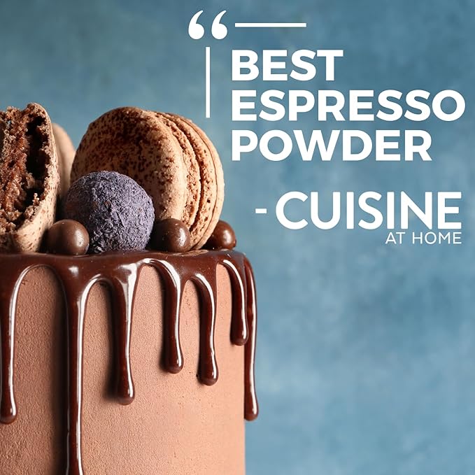 Espresso Powder for Baking - Achieve Rich Chocolate Flavor - Great for Baking - All-Natural - Fine Powder - Easily Dissolves - Gluten Free - Non-GMO - Convenient Resealable Pouch (7oz)
