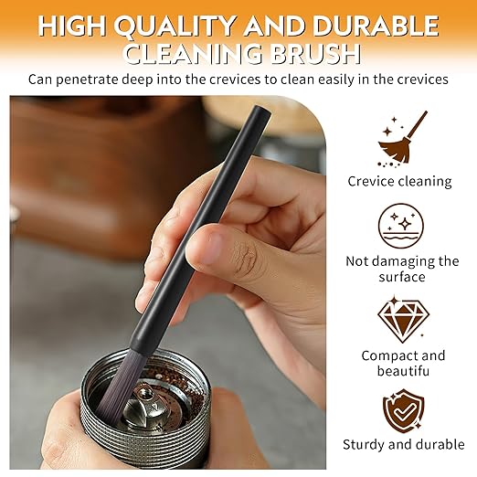 Abeskch Felt Washer Replacement & Cleaning Brush for Breville Espresso Machines Grinders BES870/ BES878/ BES880/ BES860/ BES840/ BES990/ BES980/ BCG820 (10-Pack)