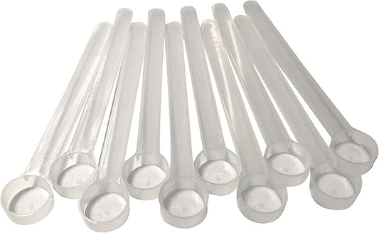 Supplement and Supply 1/4 Tsp (1.25 mL) Long Handle Scoop for Coffee, Protein Powder, Pet Food, Spices, Grains, Dry Goods – Food-Grade BPA-Free Plastic Measuring Spoon (Pack of 10)
