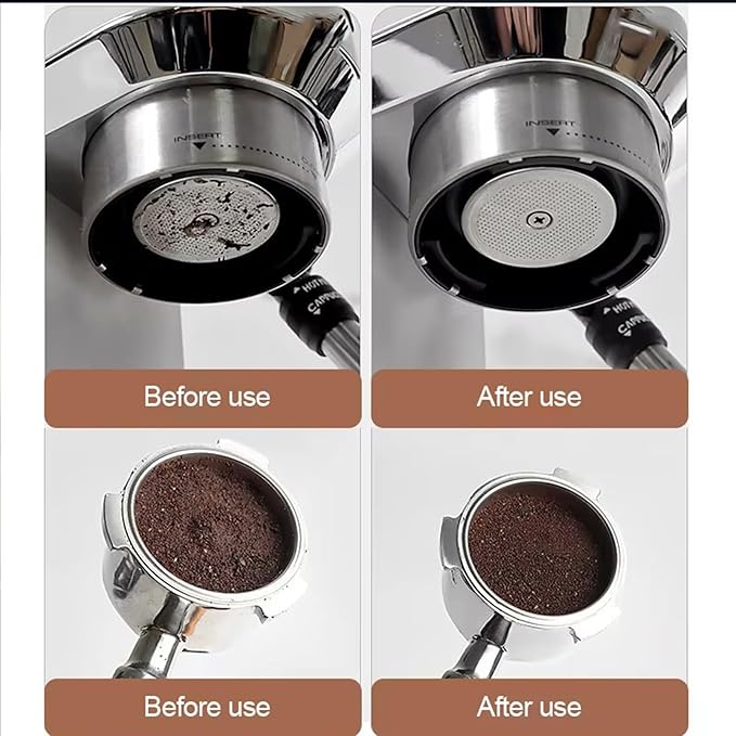2 Pack 51mm Espresso Puck Screen,Reusable Espresso Screen with 1.7mm Thickness 150μm 316 Stainless Steel for Espresso Portafilter Filter Basket (51mm,150μm)