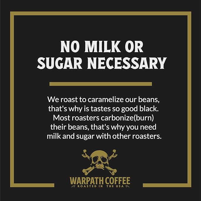 Warpath Coffee Light Roast Ground Coffee, Holiday Blend, High Caffeine, Extra Strong Roasted 100% Arabica Ground Holiday Blend Coffee, Rich Aroma, Full-Bodied Intense Cup, Created by Navy SEALs, 12oz