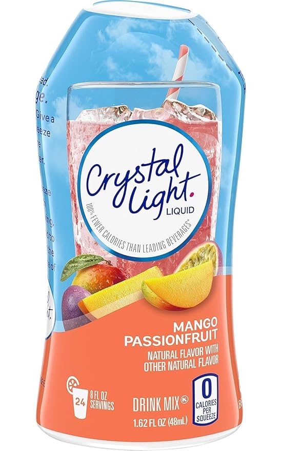Crystal Light Liquid Water Enhancer Variety Pack – Mango Passionfruit, Tropical Coconut & Berry Sangria Sugar-Free Drink Mix (1.62 fl oz, 1 Ea.) (Variety Pack)