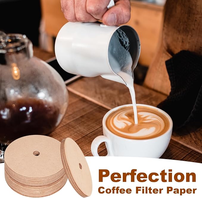 200Count Coffee Filters, 3.75"Disposable Round Coffee Filters, Filter for Camping Pot Home Office Use