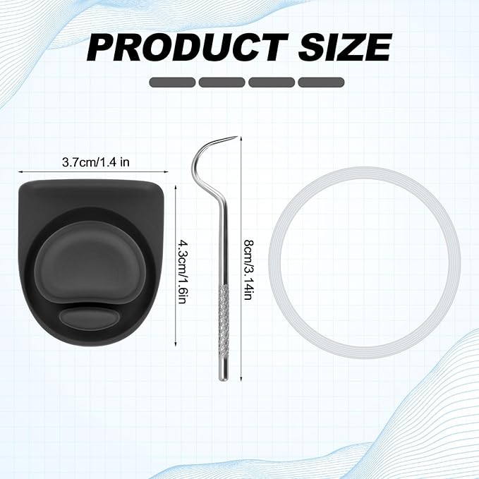 9pcs Water Bottle Replacement Parts Compatible with Owala FreeSip, Water Bottle Seal O Ring & Replacement Stopper for Owala 16/19/24/25/32/40oz Gasket Plug Lid Accessories BPA-Free