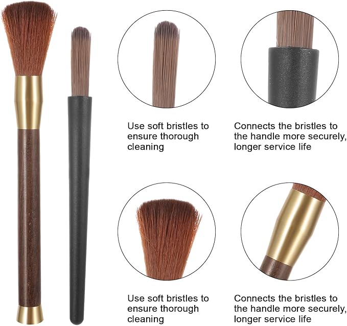 Coffee Grinder Cleaning Brush Coffee Brush Coffee Grinder Brush Cleaner with Wood Handle and Bristles Dusting Espresso Machine Brush Tool Barista Brush for Barista Home Kitchen