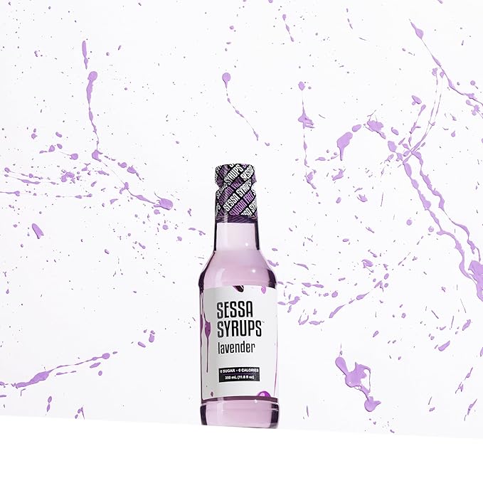 Sessa Syrups Sugar Free Sampler Pack: Simple Syrup, Hazelnut, Lavender, Vanilla, Pistachio, Salted Caramel (11.8 Fl Oz, 6 Pack)