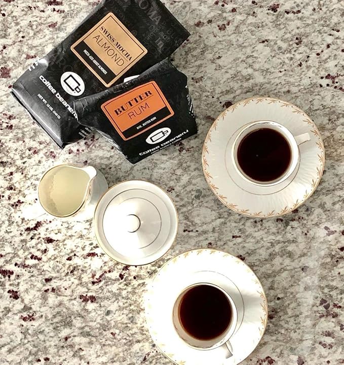 Dark Chocolate Almond Flavored Coffee, Specialty Arabica Coffee, Medium Roast, 12 ounce, Automatic Drip (Ground)