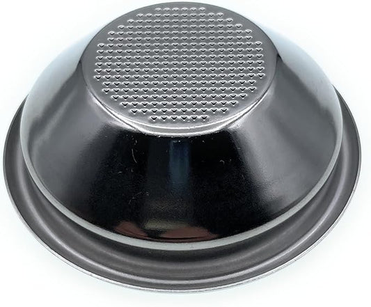 54mm 1 Cup Single Wall Filter Basket - Non-Pressurized Stainless Steel, Metal Portafilter Container - Reusable, Washable - Compatible with Breville Espresso Machines - 7/10g (Single Wall - 1 Cup)
