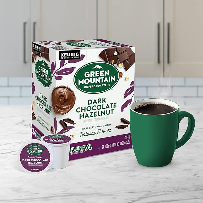 Green Mountain Coffee Roasters Dark Chocolate Hazelnut Coffee, Keurig Single Serve K-Cup Pods, 96 Count