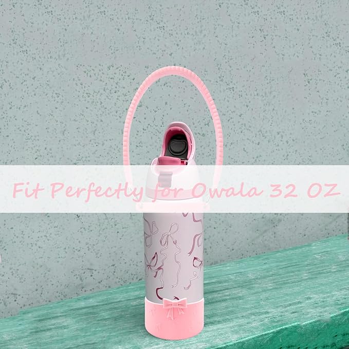 Silicone Bow Boot Water Bottles Accessories for Owala 32 oz WaterBottles
