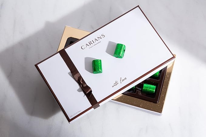 CARIANS Dubai Chocolate Gift Box, Dubai Chocolate Candy with Pistachio and Kunafa, Individually Wrapped Chocolate, Great for Gift Giving, Anniversary, Christmas, Thanksgiving, Halloween, 10 Pc