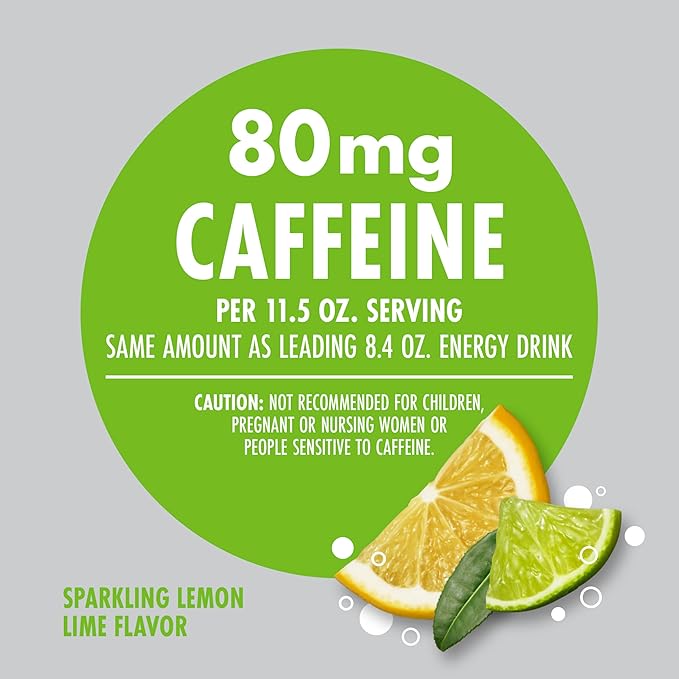 V8 +ENERGY Lemon Lime Energy Drink, Made with Real Vegetable and Fruit Juices, 11.5 FL OZ Can (6 Packs of 4)