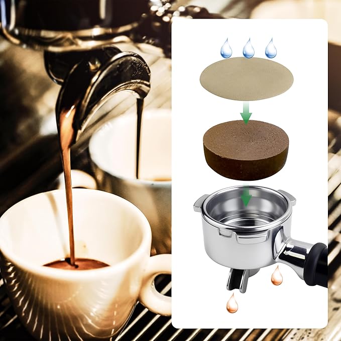 1000 Pcs Coffee Paper Filter for Espresso Coffee Maker, 58mm Unbleached Espresso Filter Puck Screen Portafilter Paper