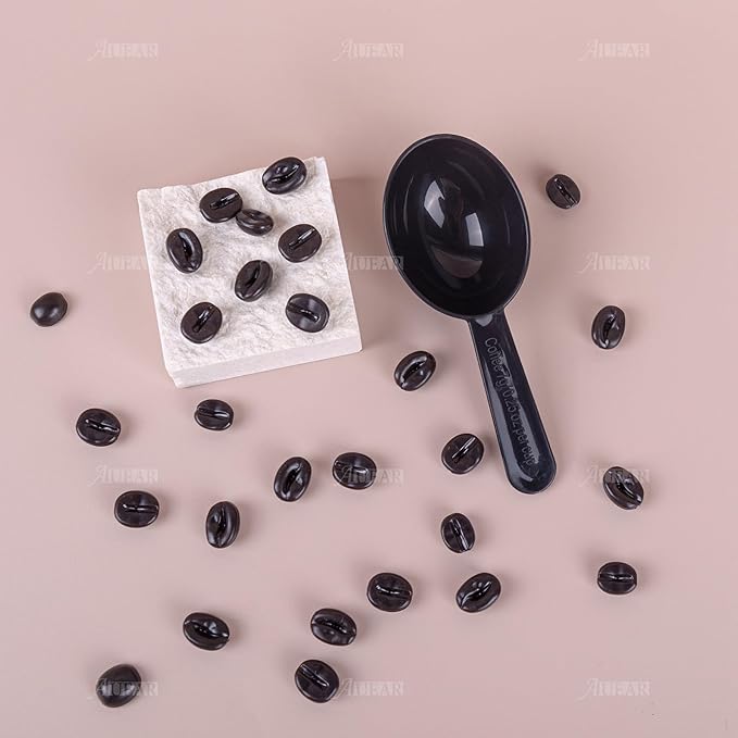 AUEAR, 10 Pack Tablespoon Coffee Scoop Plastic Measuring for Fruit Powder Seed Spices