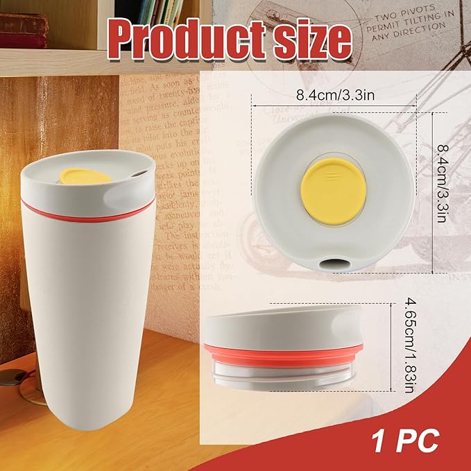 Replacement Lid for Owala SmoothSip Slider 20oz & 12oz, Top Cover Compatible with Owala 24oz Coffee Tumbler, Coffee Travel Mugs Leakproof Accessories, BPA-Free (Grey)
