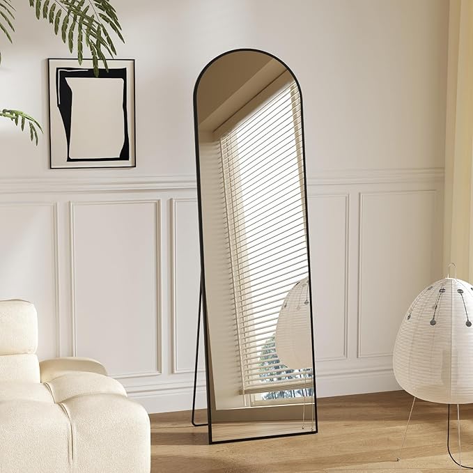 NEWBULIG Full Length Mirror, Upgraded Body Wall Mirrors with Shatter-Proof Glass, Floor Standing Mirror, Home Wall Decor