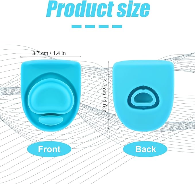 4pcs Replacement Stopper Compatible with Owala FreeSip 24oz 32oz, Water Bottle Top Lid Gasket for Owala 19/24/32/40oz Seal Bottle Cap Mouth Stopper Part Silicone Plug Accessories BPA-Free (Cyan)