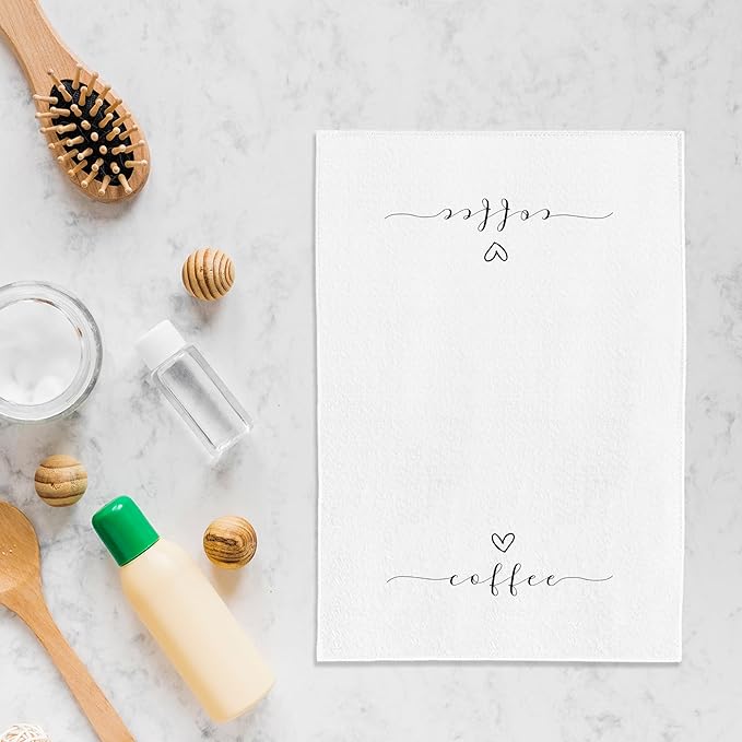 Coffee Decor Kitchen Towels - Bar Dish Towels, Gifts for Coffee Lovers, 1624 Inches