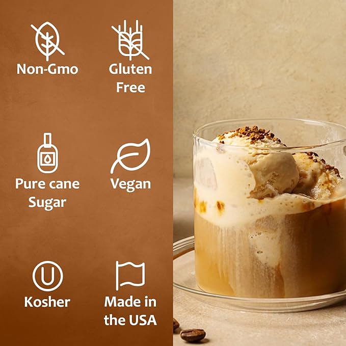Syruvia Coffee Syrup Variety Pack - French Vanilla & Irish Cream- Gluten-Free, Kosher, 25.4 fl oz Bottles - Enhance Your Coffee Experience with Premium Flavoring Syrups