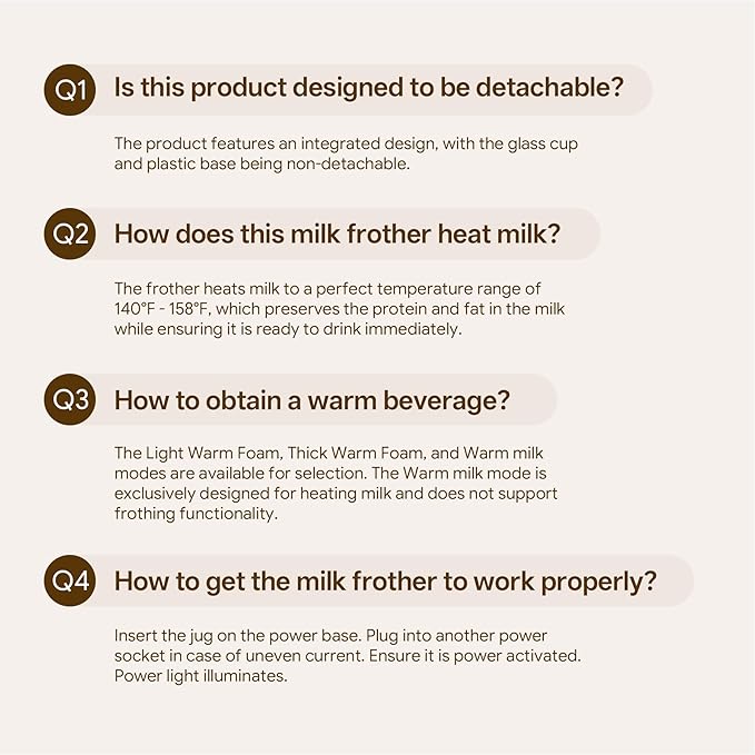 4-in-1 Milk Frother, Electric Milk Frother and Steamer with LED Touch Screen, Ceramic Lining Bottom, Milk Warmer 13.52oz for Lattes, Cappuccinos, and Macchiatos at Home, White