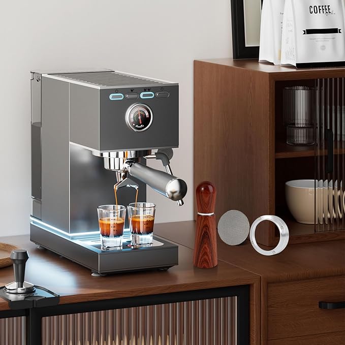 54mm Espresso Accessories Kit, WDT Tool, Dosing Funnel and Puck Screen Set, 316 Stainless Steel Needle Coffee Distribution Stirrer Fits Breville 54 mm Espresso Machines and Portafilter