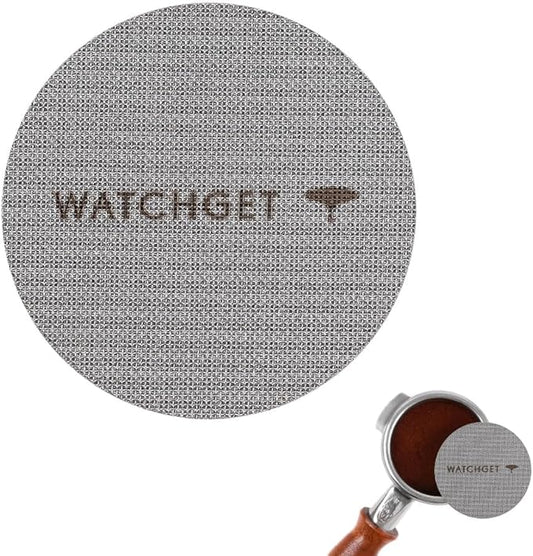 watchget 58.35 Espresso Puck Screen - Lower Shower Screen - 1.7mm Thickness Metal Reusable Coffee Filter for 58mm Protafilter Basket 316 Stainless Steel 150μm