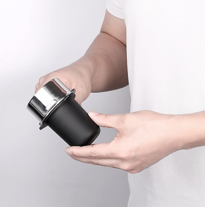 Normcore 53.3mm Portafilter Dosing Cup - 304 Stainless Steel - Matte Black - Non-stick coating Fits Breville Barista Express and 54mm Breville Machines